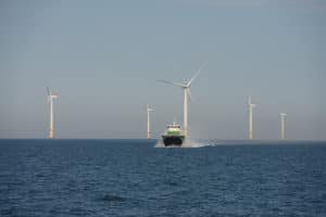 Umoe Firmus crew transport vessel serving the Sheringham Shoal