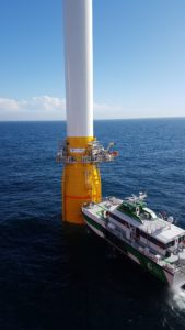 WAVECRAFT Umoe Rapid at Hywind offshore wind farm